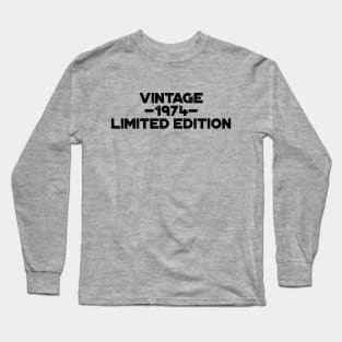 Vintage 1974 Limited Edition 50th Birthday Long Sleeve T-Shirt